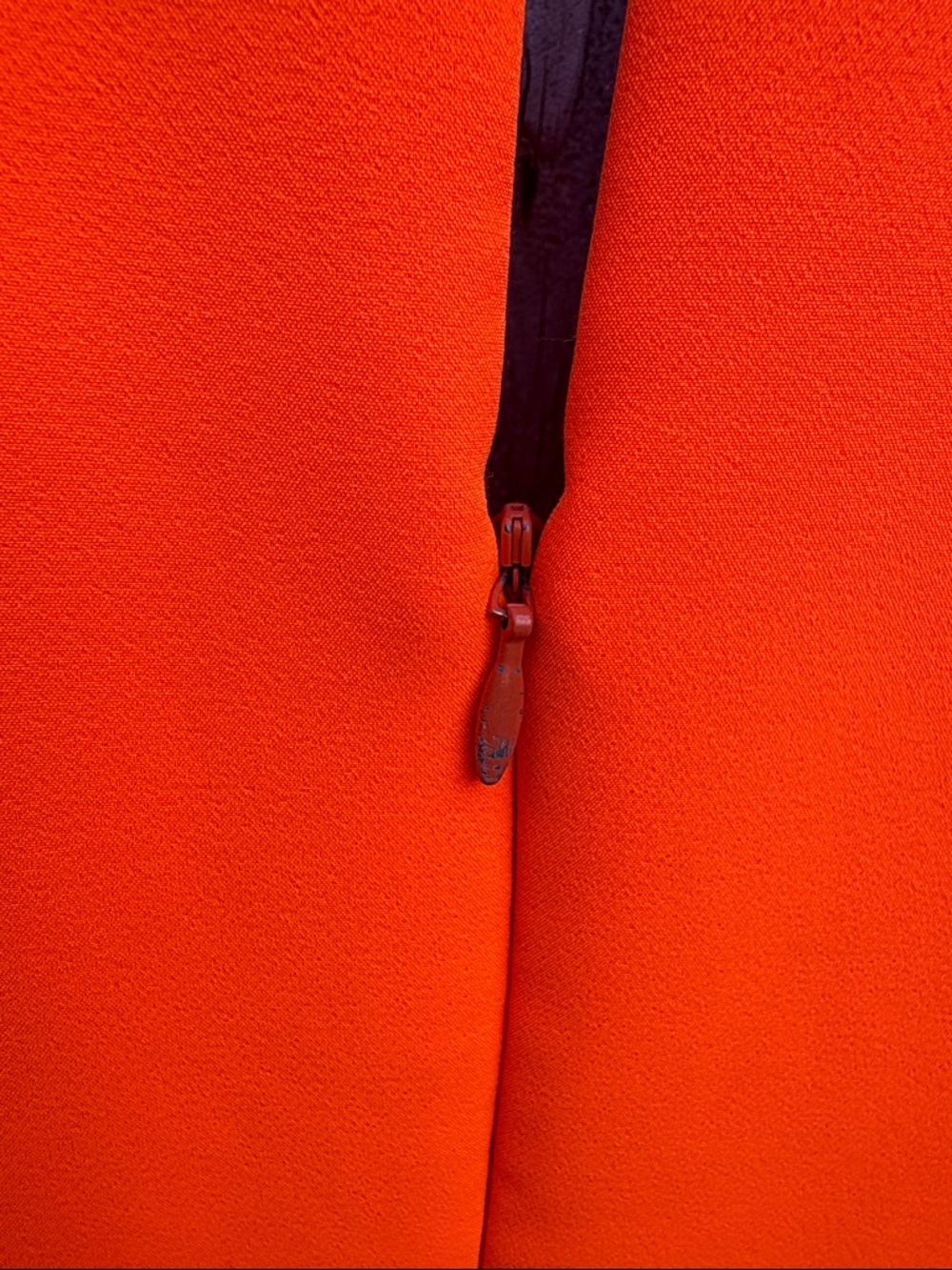 EUC Milly Nicole Shift Dress Ruffle Bell Sleeves Orange Size 10 - Picture 9 of 10